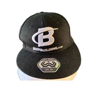 Wicked Wear Brand Baseball Hat Authentic Bodybuilding.com New Black / White cap